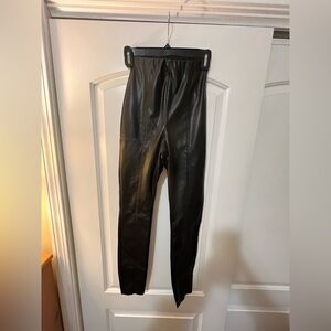 H&M Black Leather Leggings